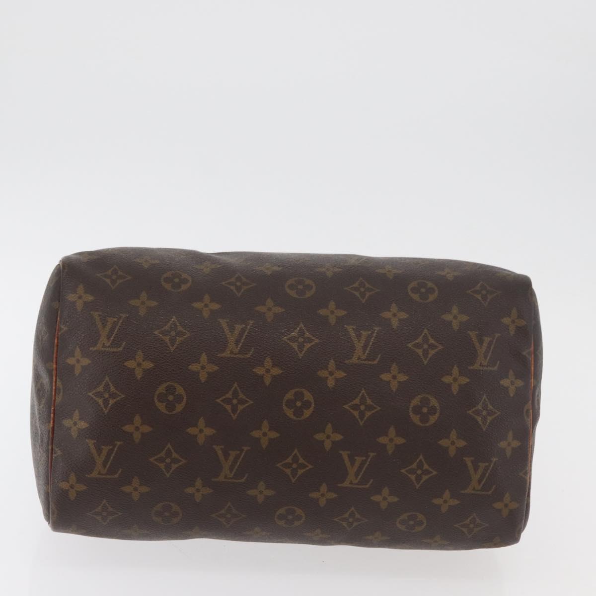 LOUIS VUITTON Monogram Speedy 30 Hand Bag M41526 LV Auth bs34666