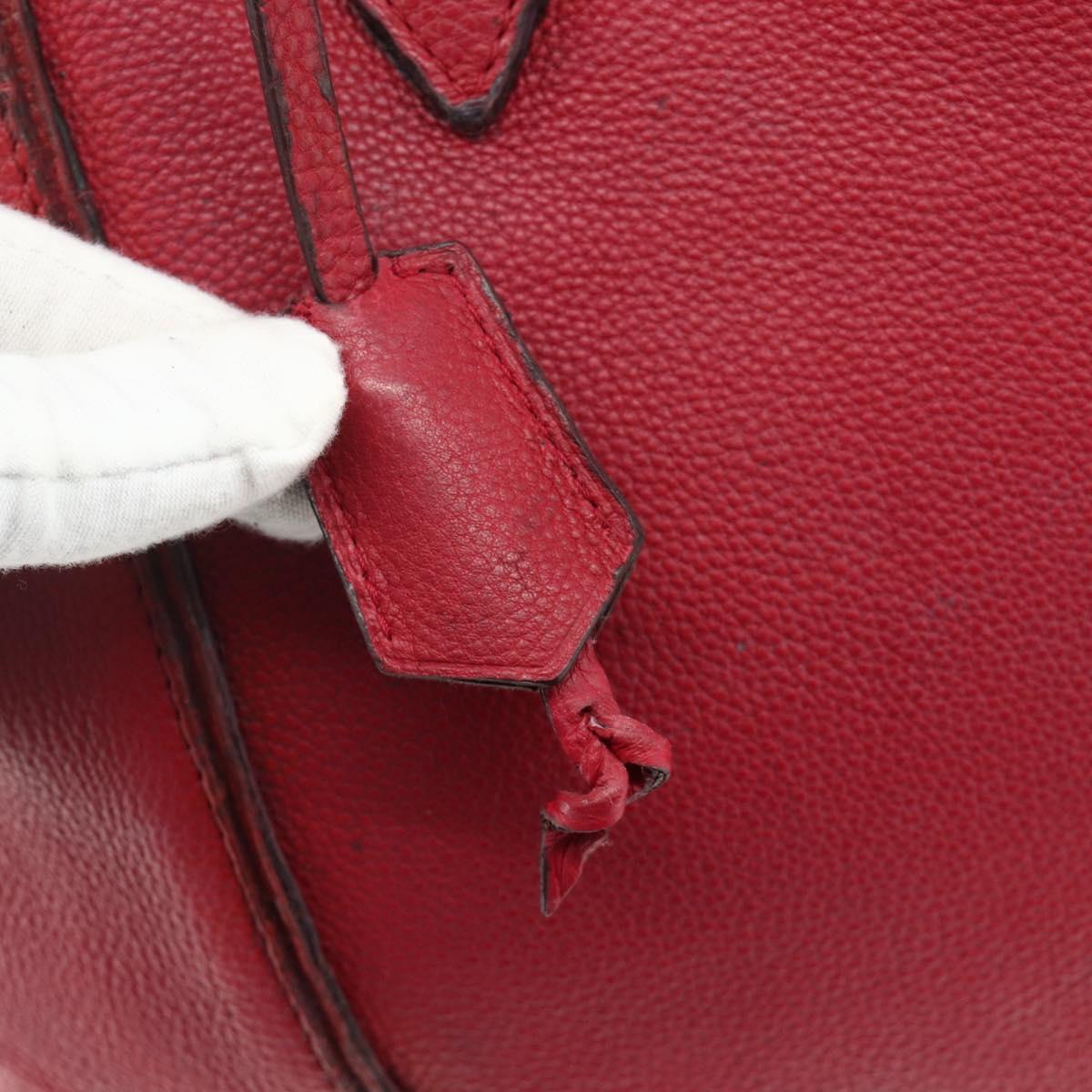 LOUIS VUITTON Lockit MM Hand Bag Leather Fran Boise M94595 LV Auth bs34701