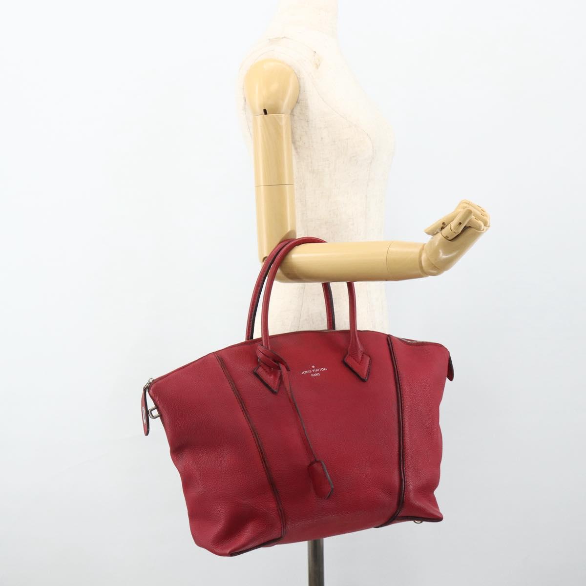 LOUIS VUITTON Lockit MM Hand Bag Leather Fran Boise M94595 LV Auth bs34701