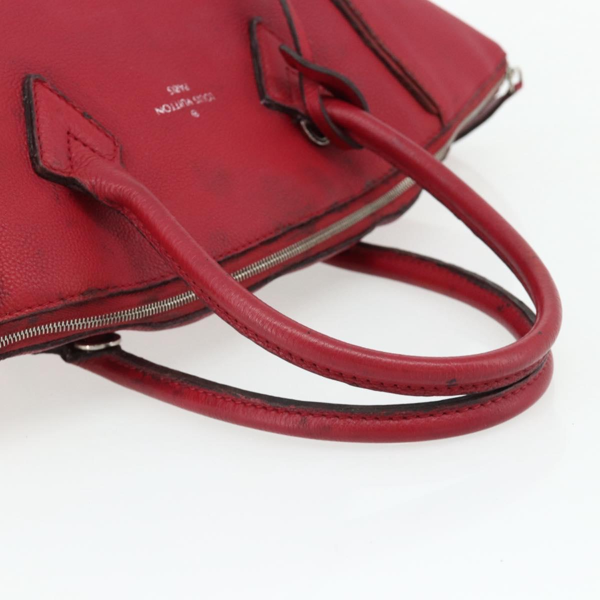 LOUIS VUITTON Lockit MM Hand Bag Leather Fran Boise M94595 LV Auth bs34701