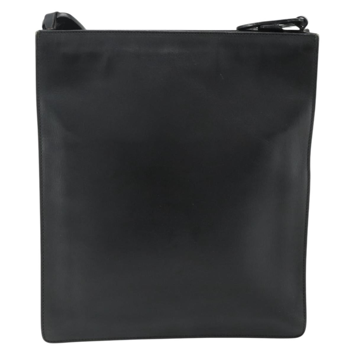 GUCCI Shoulder Bag Leather Black 001 2122 1821 Auth bs34707