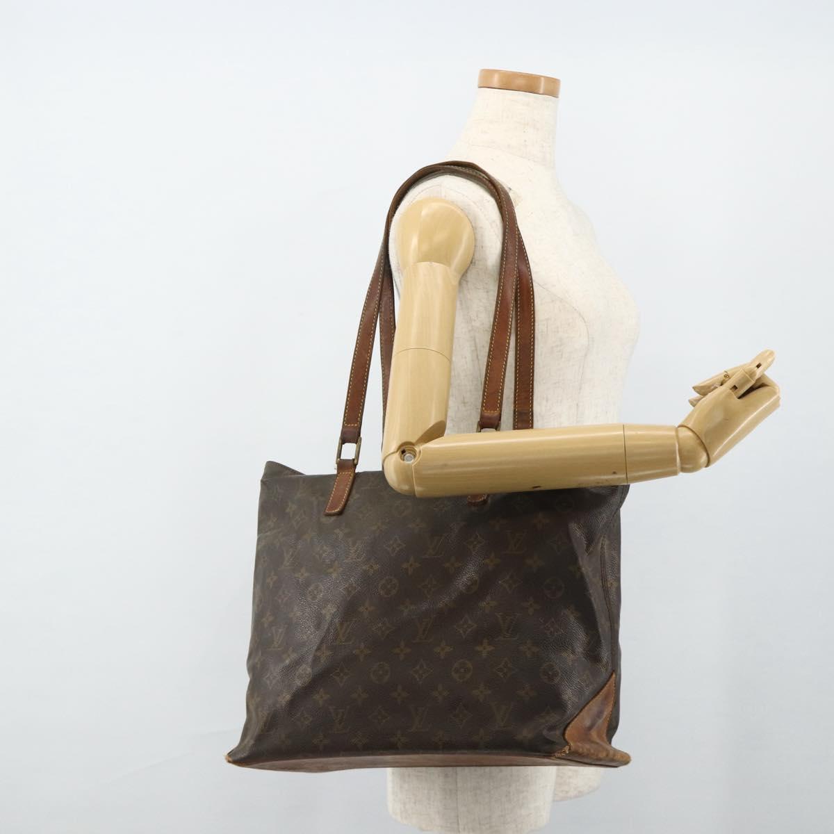 LOUIS VUITTON Monogram Cabas Mezzo Tote Bag M51151 LV Auth bs34720