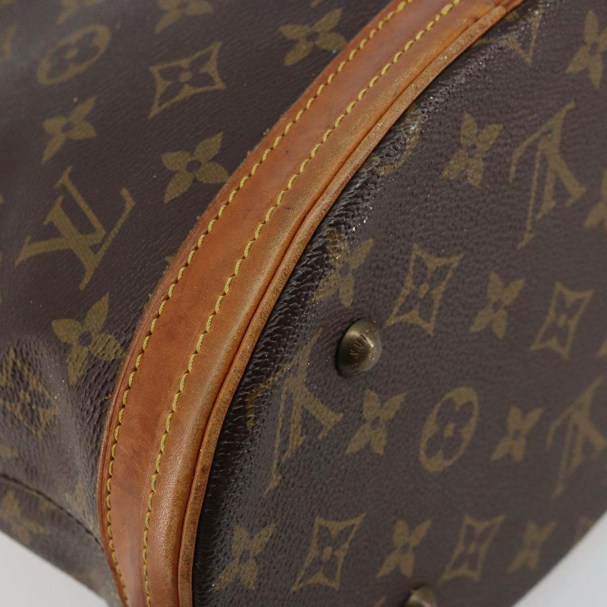 LOUIS VUITTON Monogram Bucket PM Shoulder Bag M42238 LV Auth bs34721