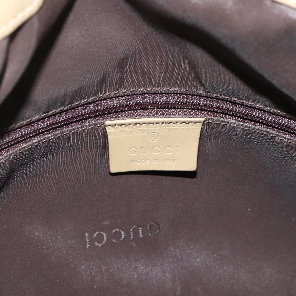 GUCCI Bamboo Shoulder Bag Nylon 2way Khaki Silver 001 1638 Auth bs34731