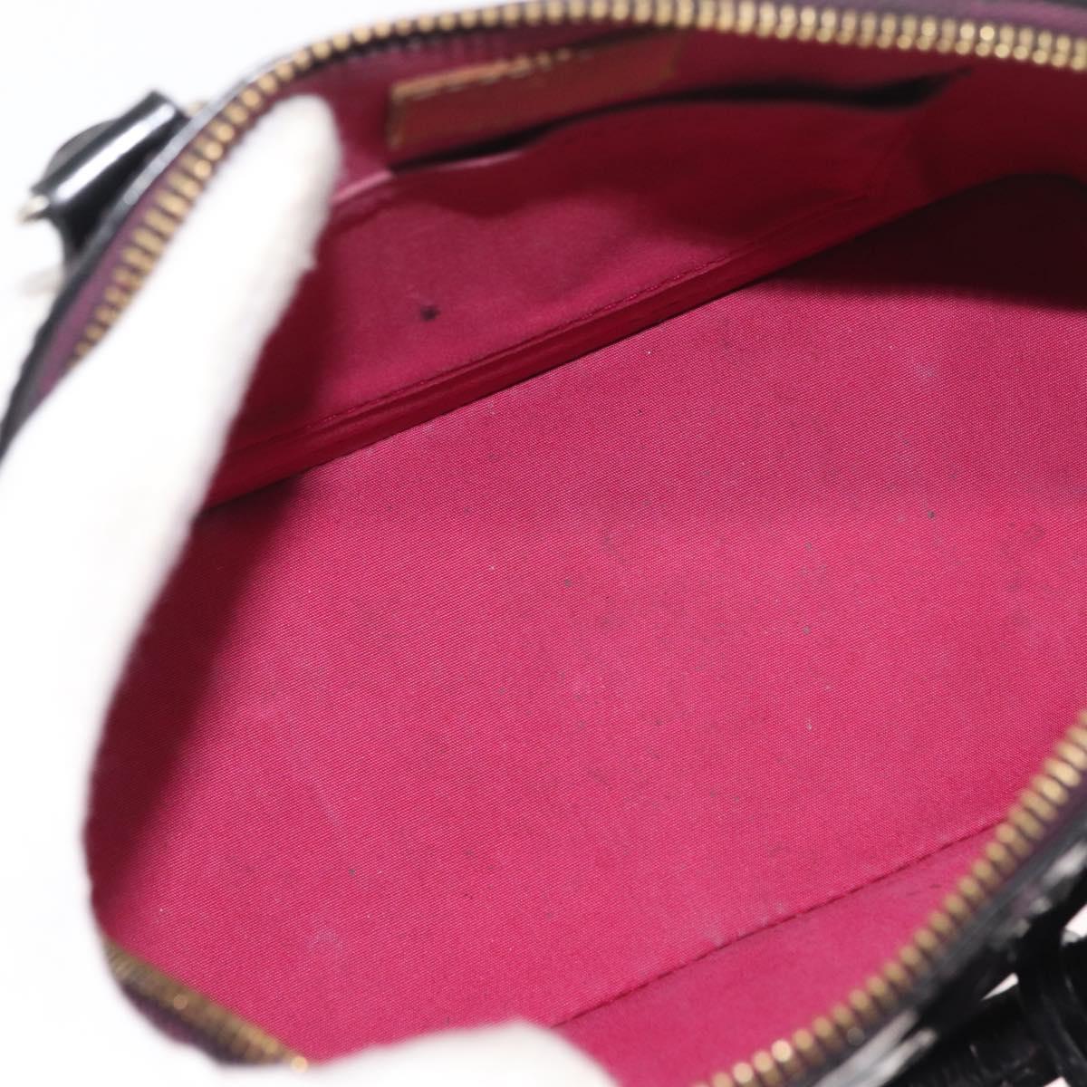 LOUIS VUITTON Monogram Vernis Alma BB Hand Bag Amarante M91678 LV Auth bs34735