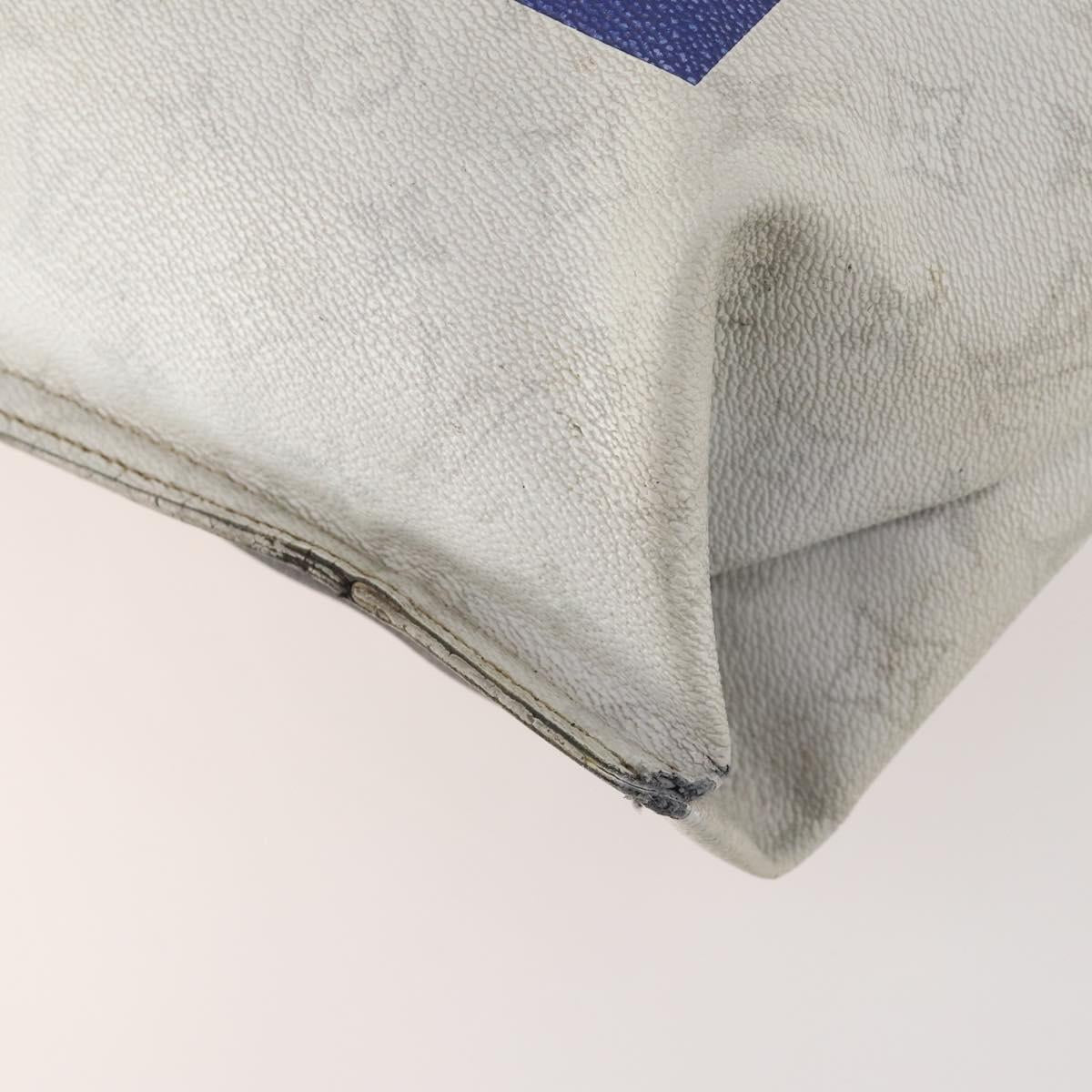 LOUIS VUITTON White Flat Vertical Toe Bag 2way Multicolor M44627 LV Auth bs34737