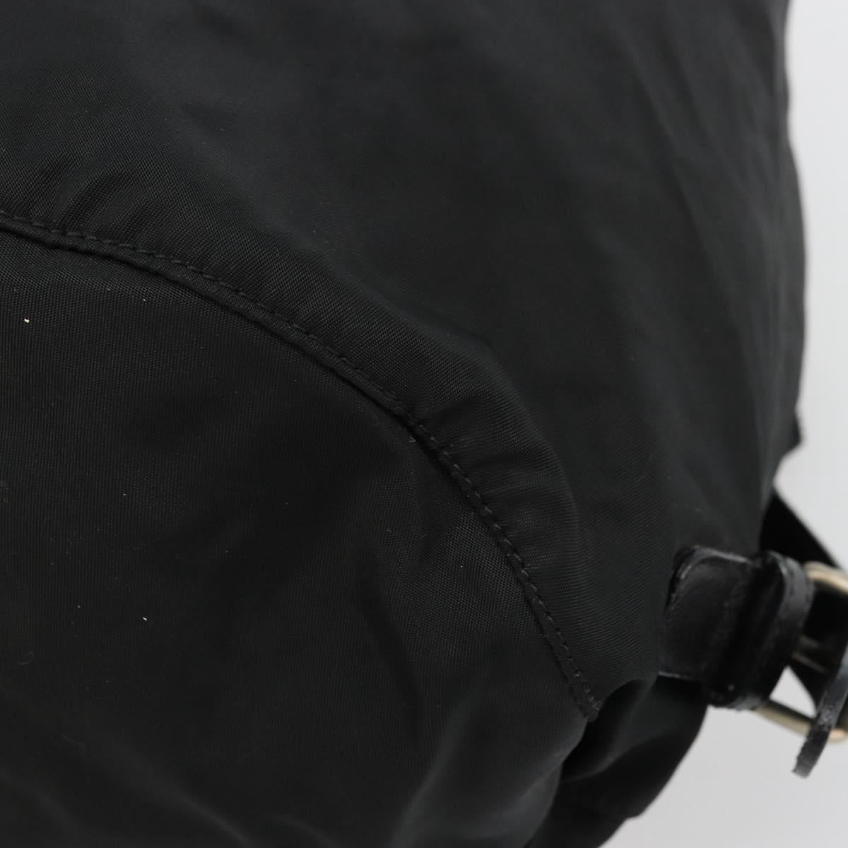 PRADA Backpack Nylon Silver Black Auth bs34742