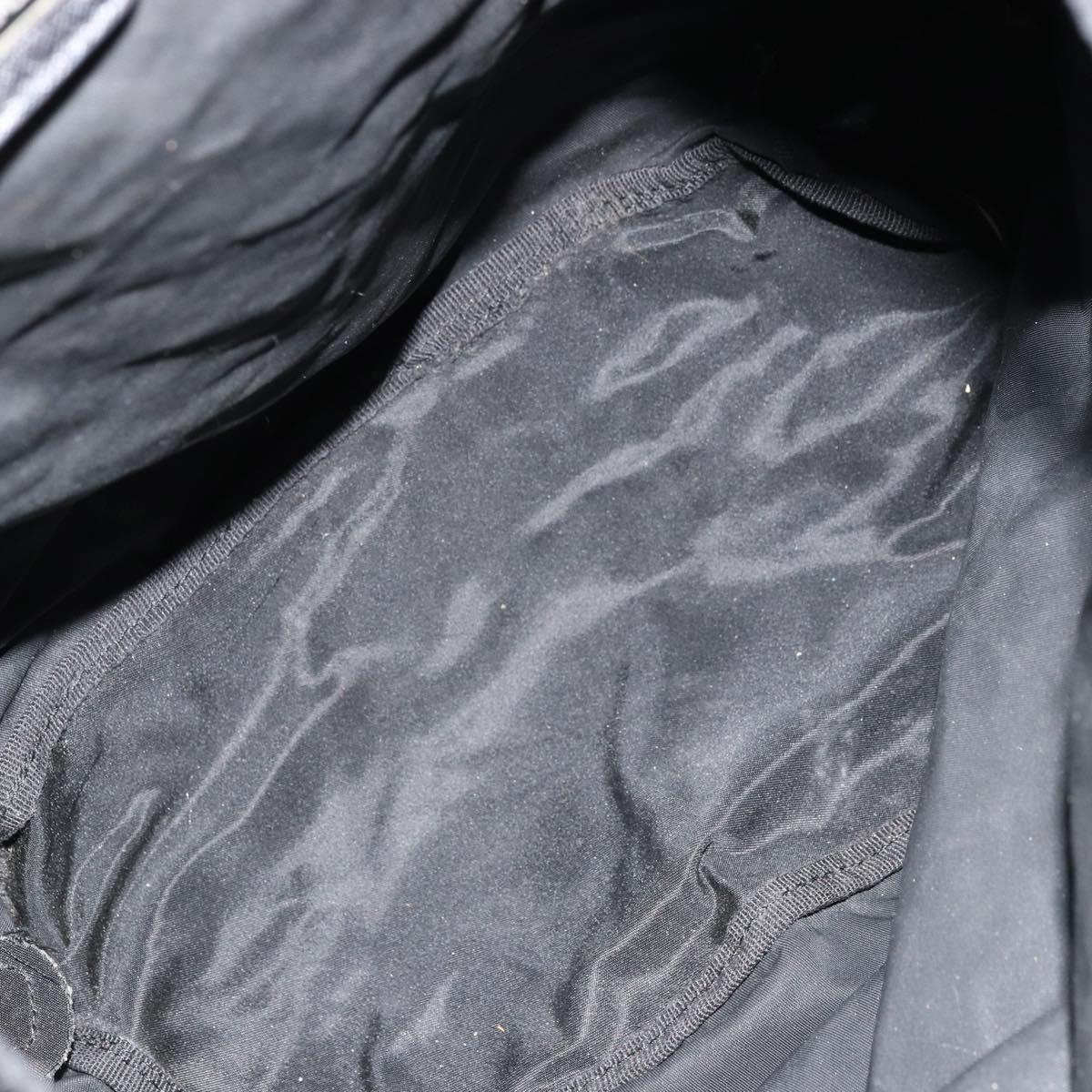 PRADA Backpack Nylon Silver Black Auth bs34742