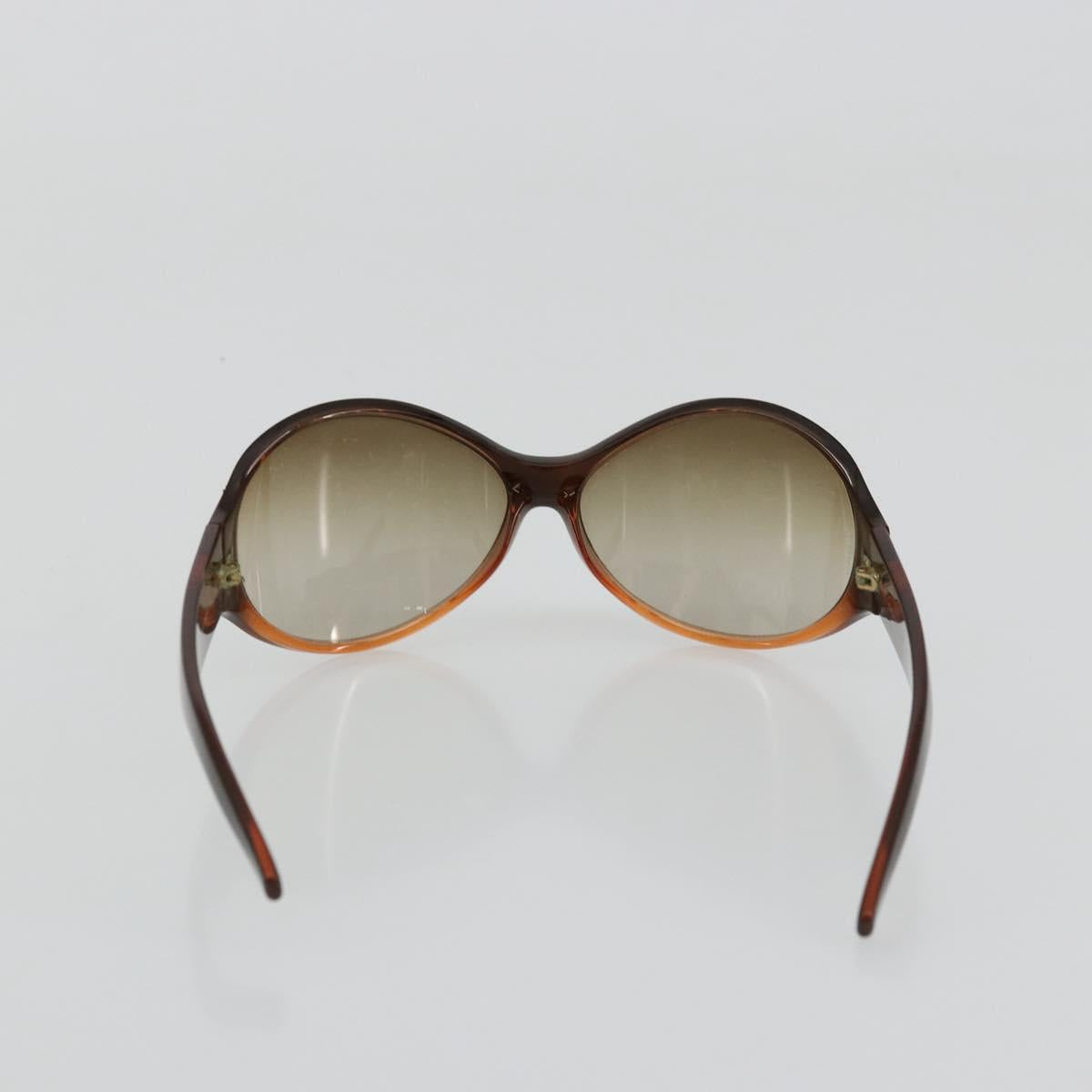 CHANEL Sunglasses plastic Brown CC Auth bs34750