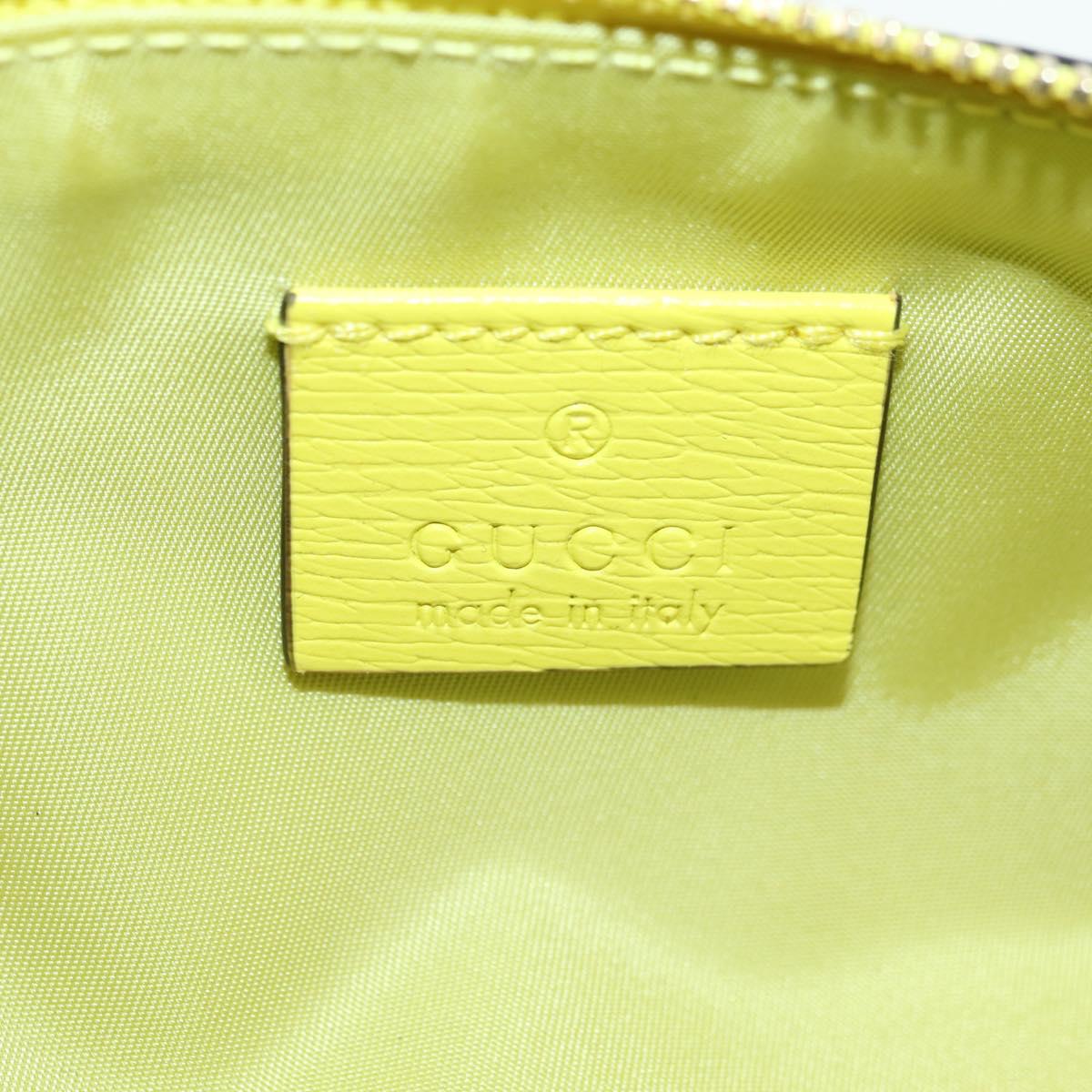 GUCCI Pen Case Leather Light Blue Gold 662130 Auth bs34755M