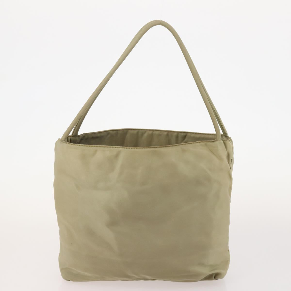 PRADA Hand Bag Nylon 4 Set White Khaki Light Blue Auth bs34766