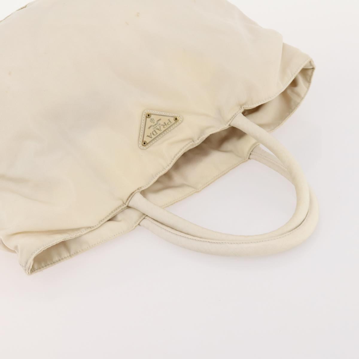 PRADA Hand Bag Nylon 4 Set White Khaki Light Blue Auth bs34766