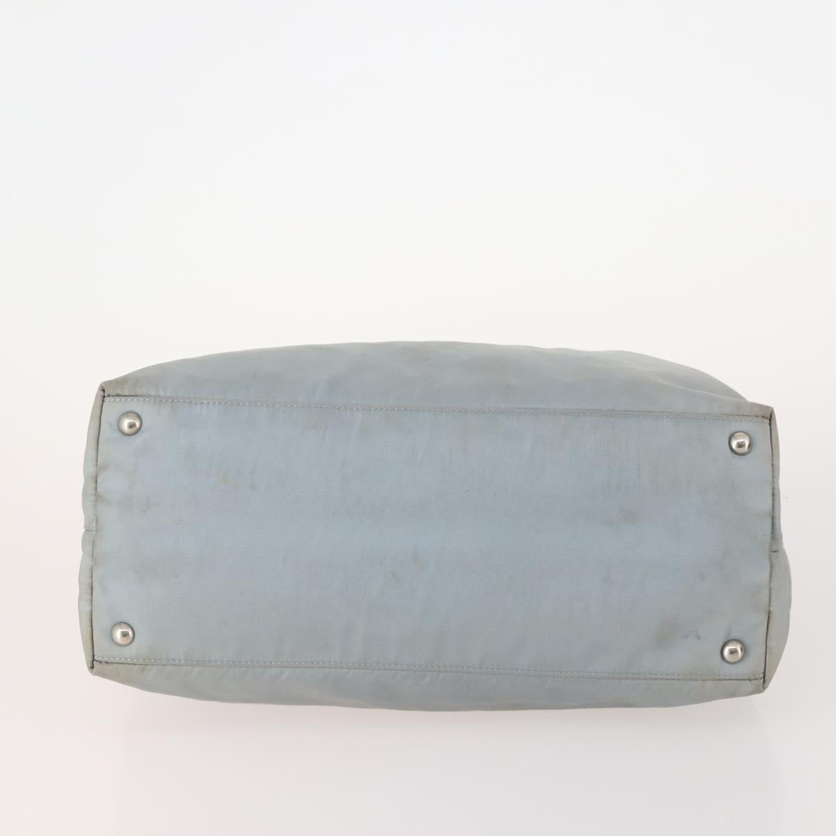 PRADA Hand Bag Nylon 4 Set White Khaki Light Blue Auth bs34766