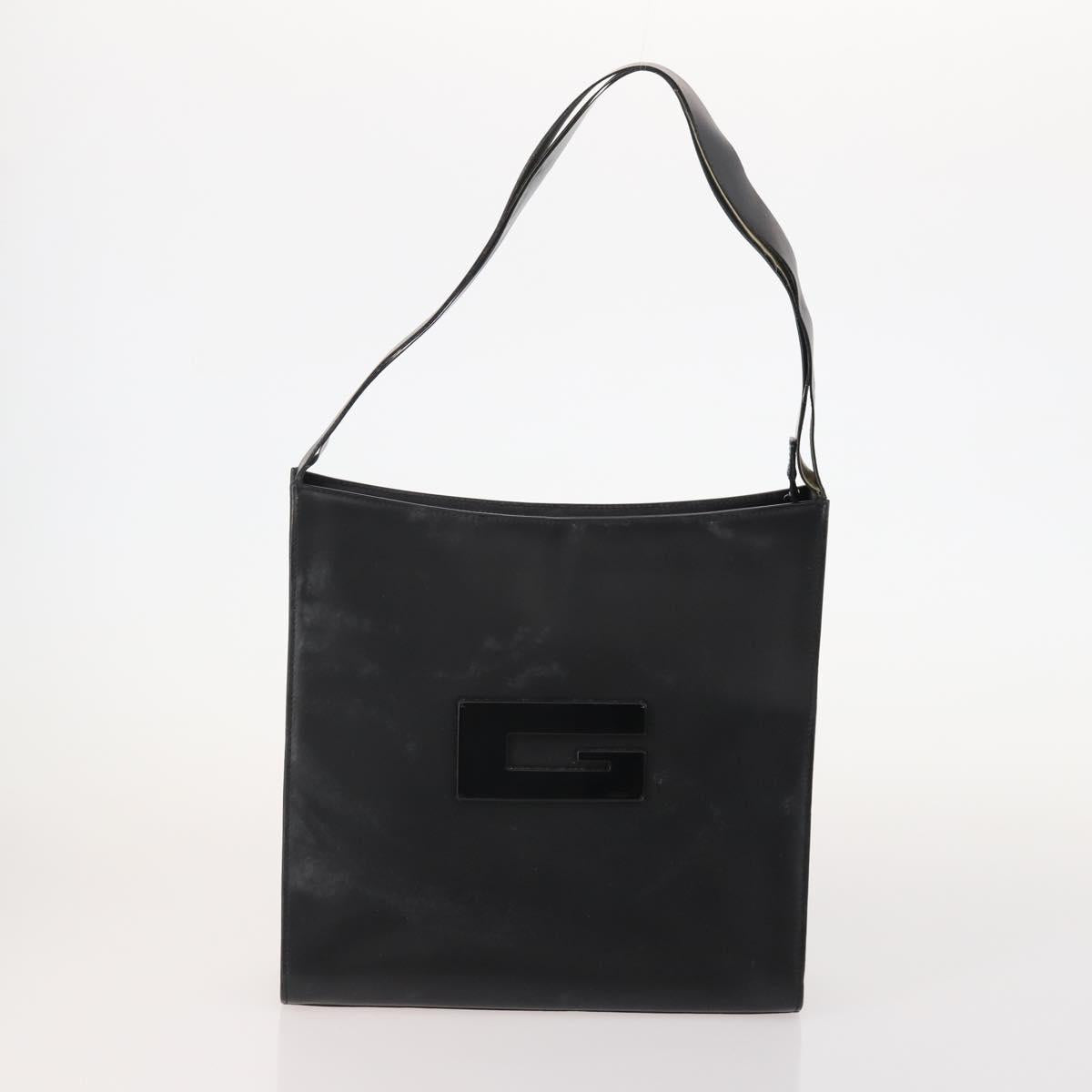 GUCCI Shoulder Bag Leather 2 Set Black Auth bs34768