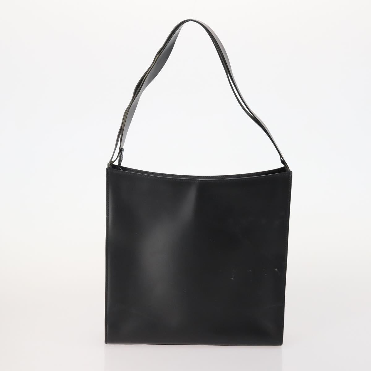 GUCCI Shoulder Bag Leather 2 Set Black Auth bs34768