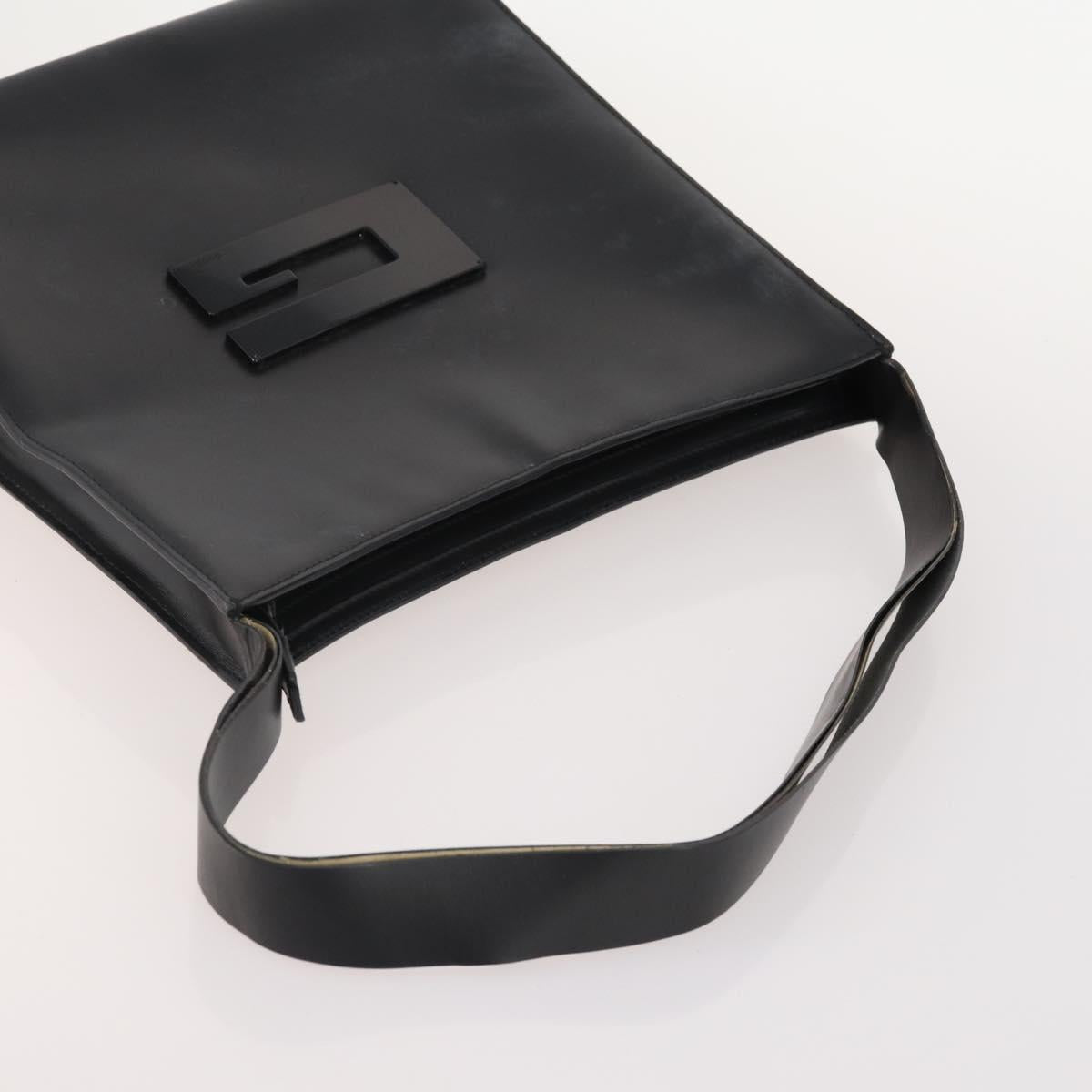 GUCCI Shoulder Bag Leather 2 Set Black Auth bs34768