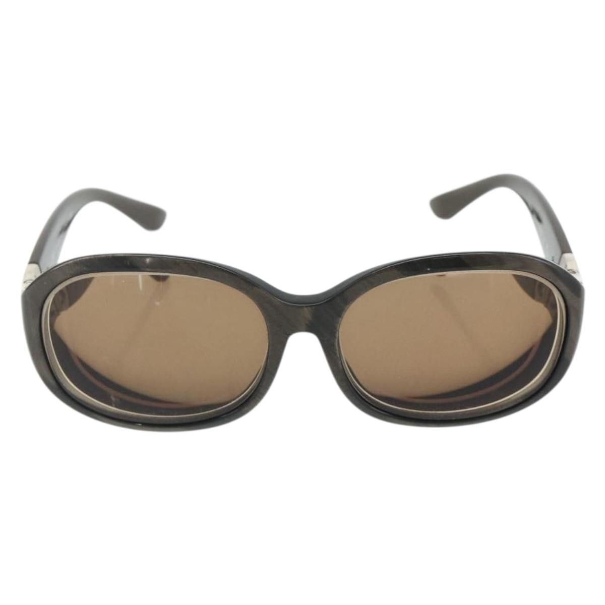 BVLGARI Sunglasses plastic 2 Set Brown Silver Auth bs34770