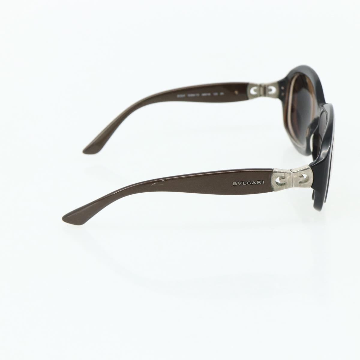 BVLGARI Sunglasses plastic 2 Set Brown Silver Auth bs34770