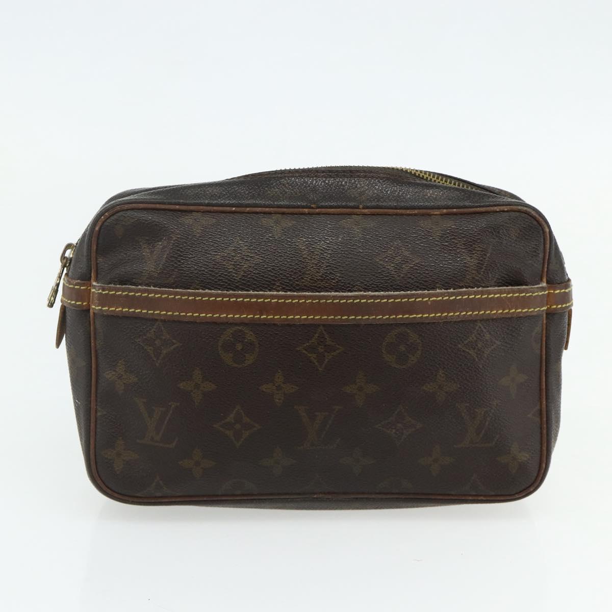 LOUIS VUITTON Monogram Clutch Bag 2 Set LV Auth bs34774