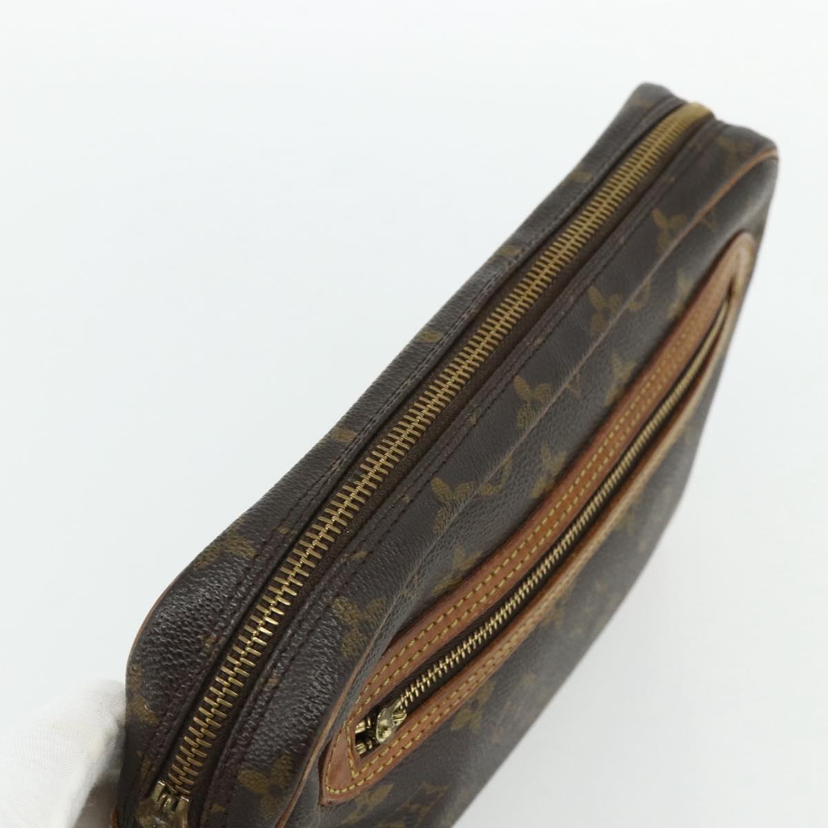 LOUIS VUITTON Monogram Clutch Bag 2 Set LV Auth bs34774