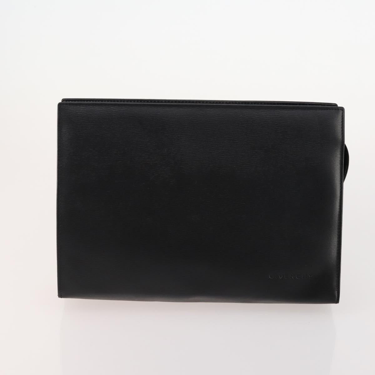 GIVENCHY Shoulder Bag Leather 2 Set Black Auth bs34777