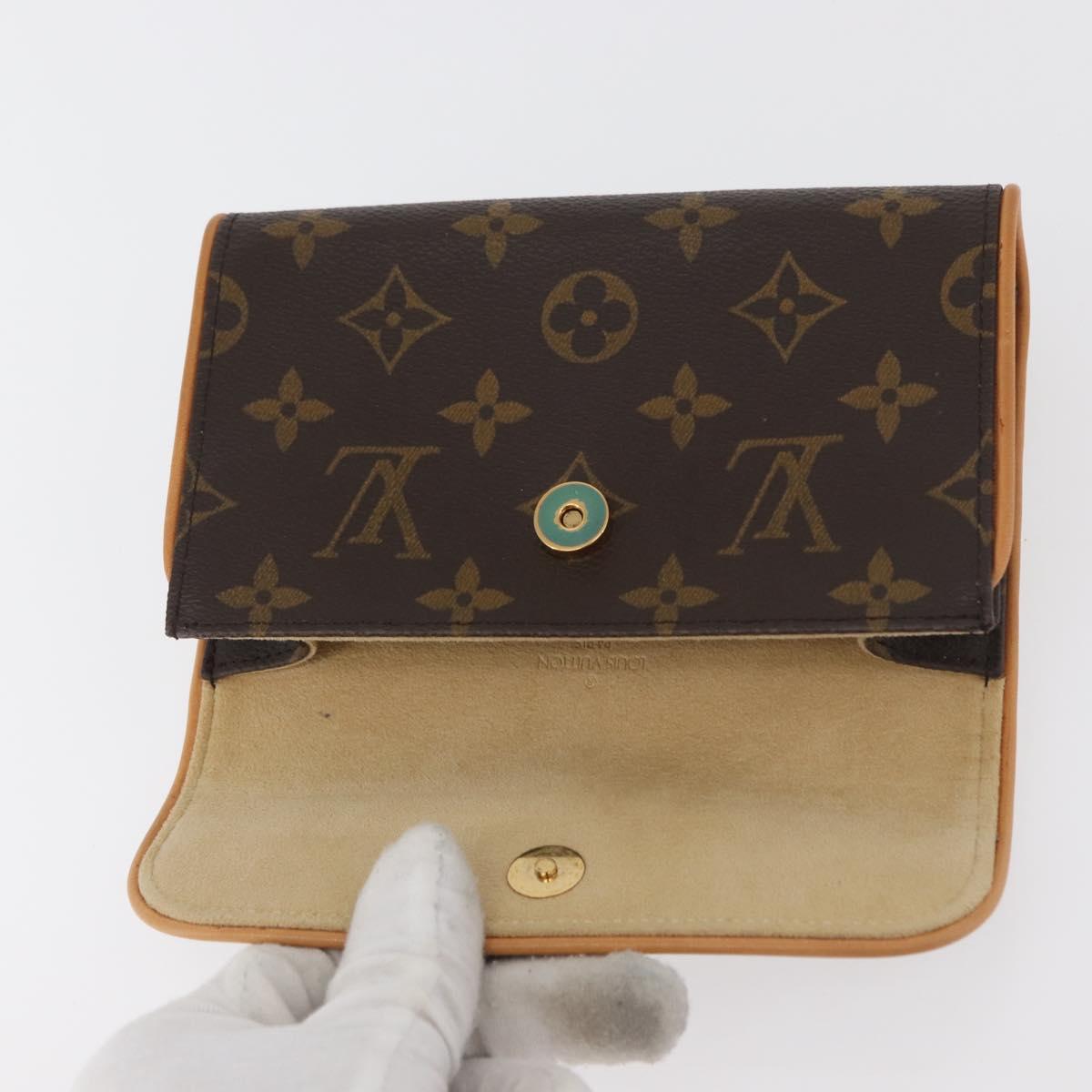 LOUIS VUITTON Monogram Pochette Florentine Waist bag M51855 LV Auth bs34780