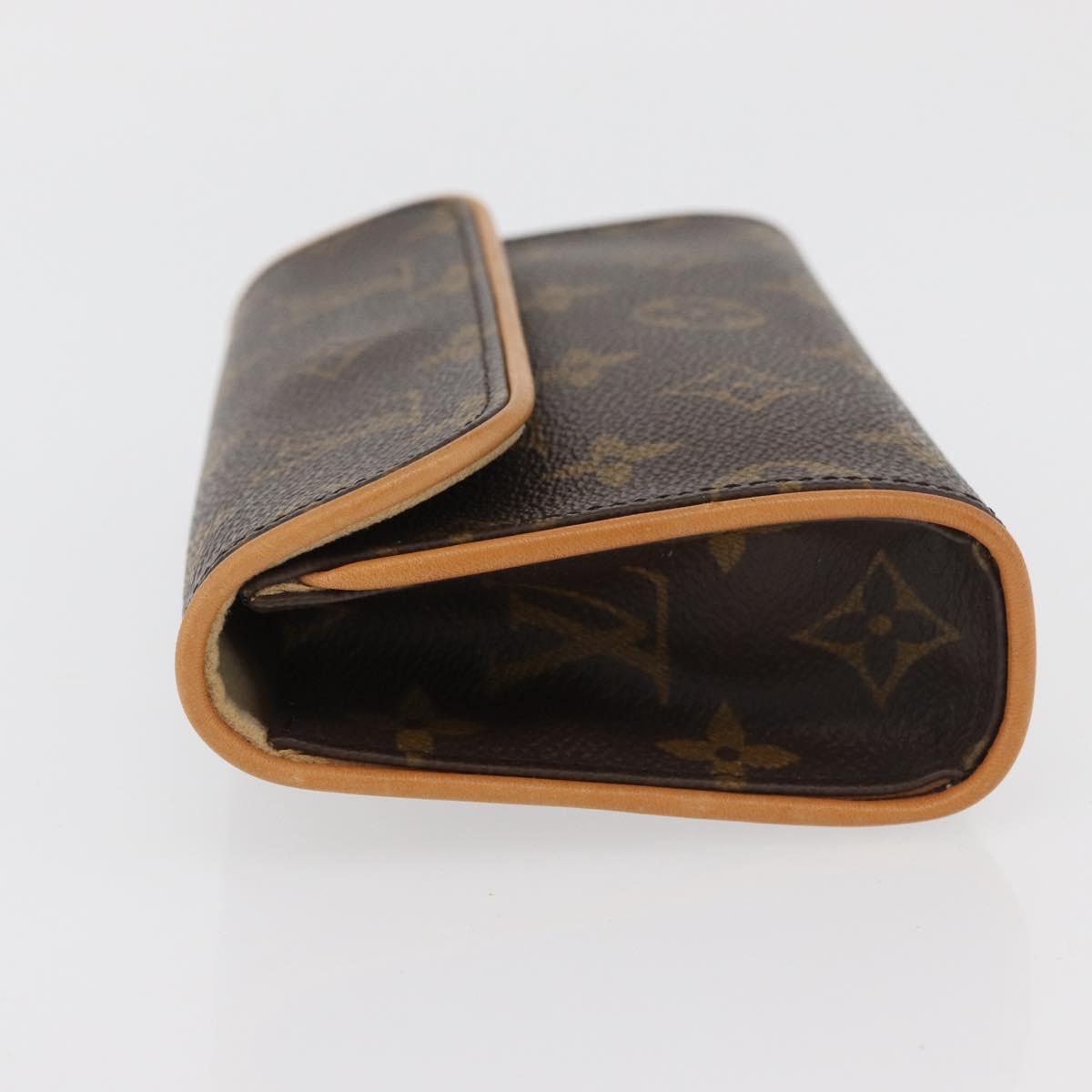 LOUIS VUITTON Monogram Pochette Florentine Waist bag M51855 LV Auth bs34780