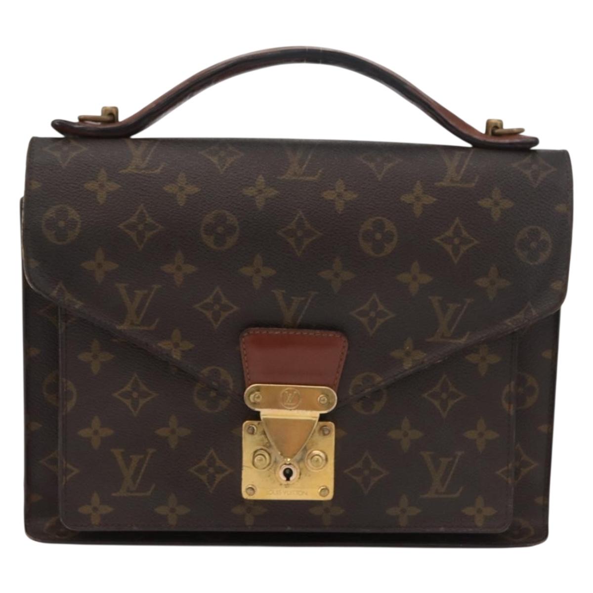 LOUIS VUITTON Monogram Monceau 28 Hand Bag M51185 LV Auth bs34783