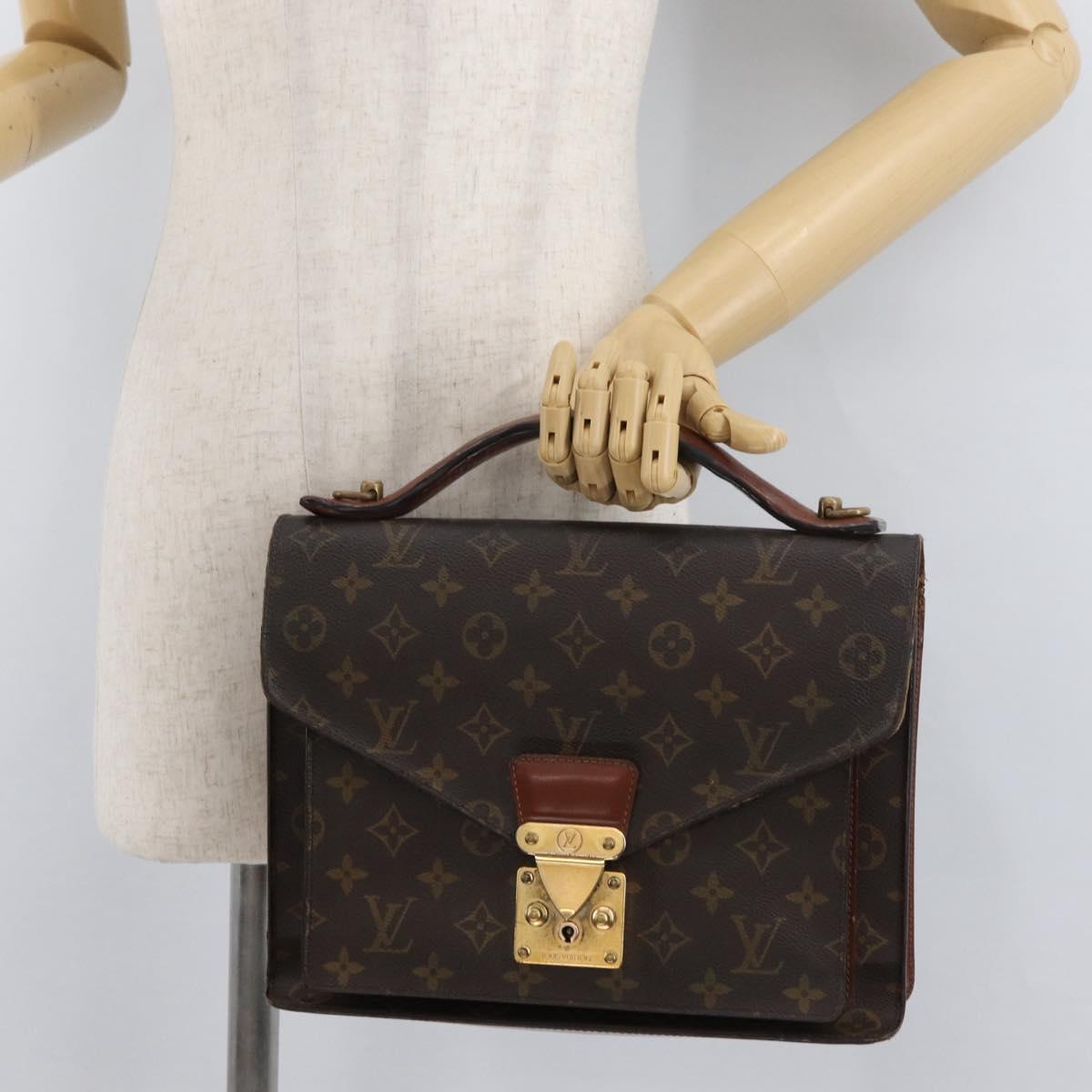 LOUIS VUITTON Monogram Monceau 28 Hand Bag M51185 LV Auth bs34783