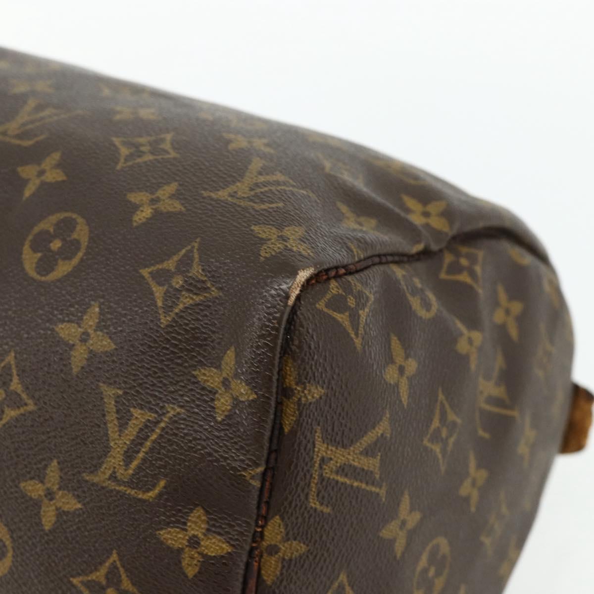 LOUIS VUITTON Monogram Speedy 30 Hand Bag M41526 LV Auth bs34784