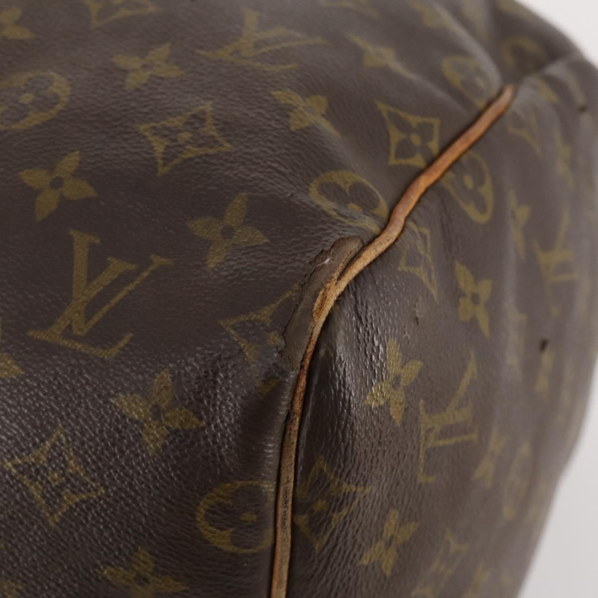 LOUIS VUITTON Monogram Keepall 55 Boston Bag M41424 LV Auth bs34787