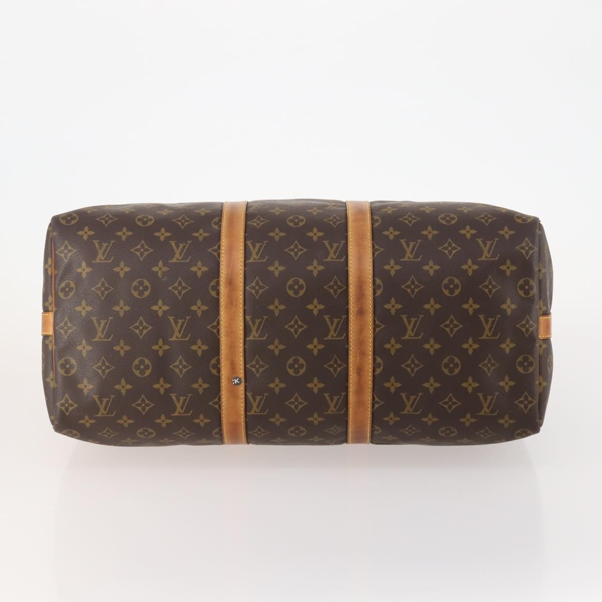 LOUIS VUITTON Monogram Keepall Bandouliere 50 Boston Bag M41416 LV Auth bs34788A