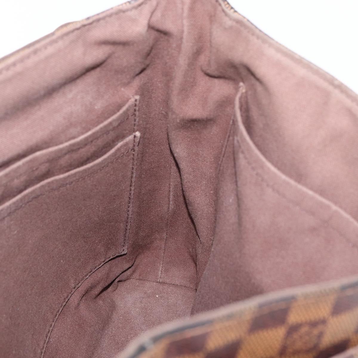 LOUIS VUITTON Damier Ebene District MM Shoulder Bag N41212 LV Auth bs34791