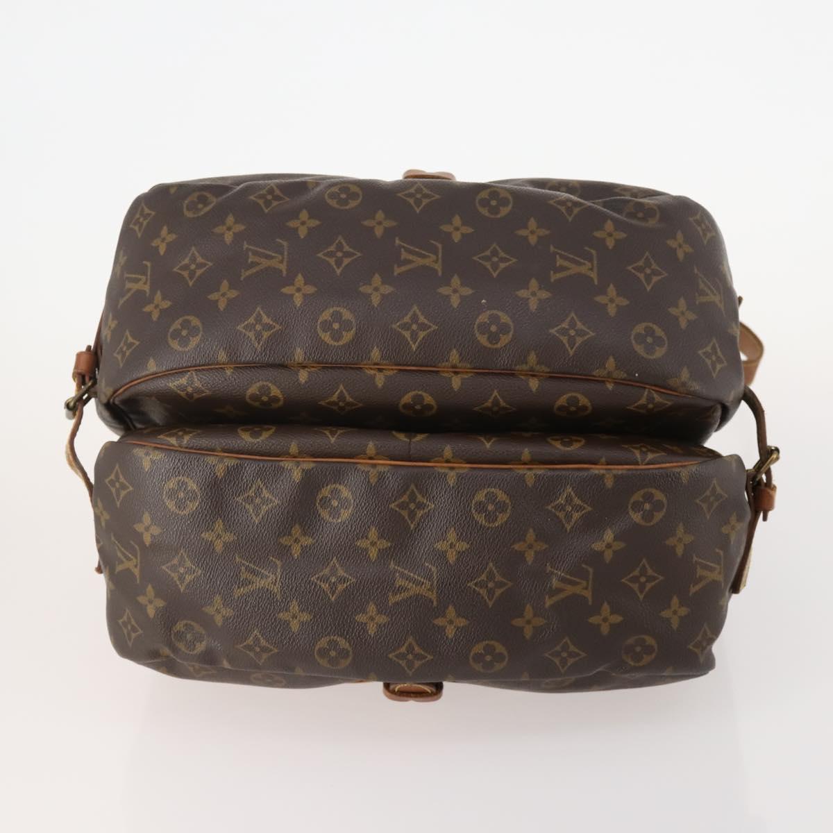 LOUIS VUITTON Monogram Saumur 35 Shoulder Bag M42254 LV Auth bs34826