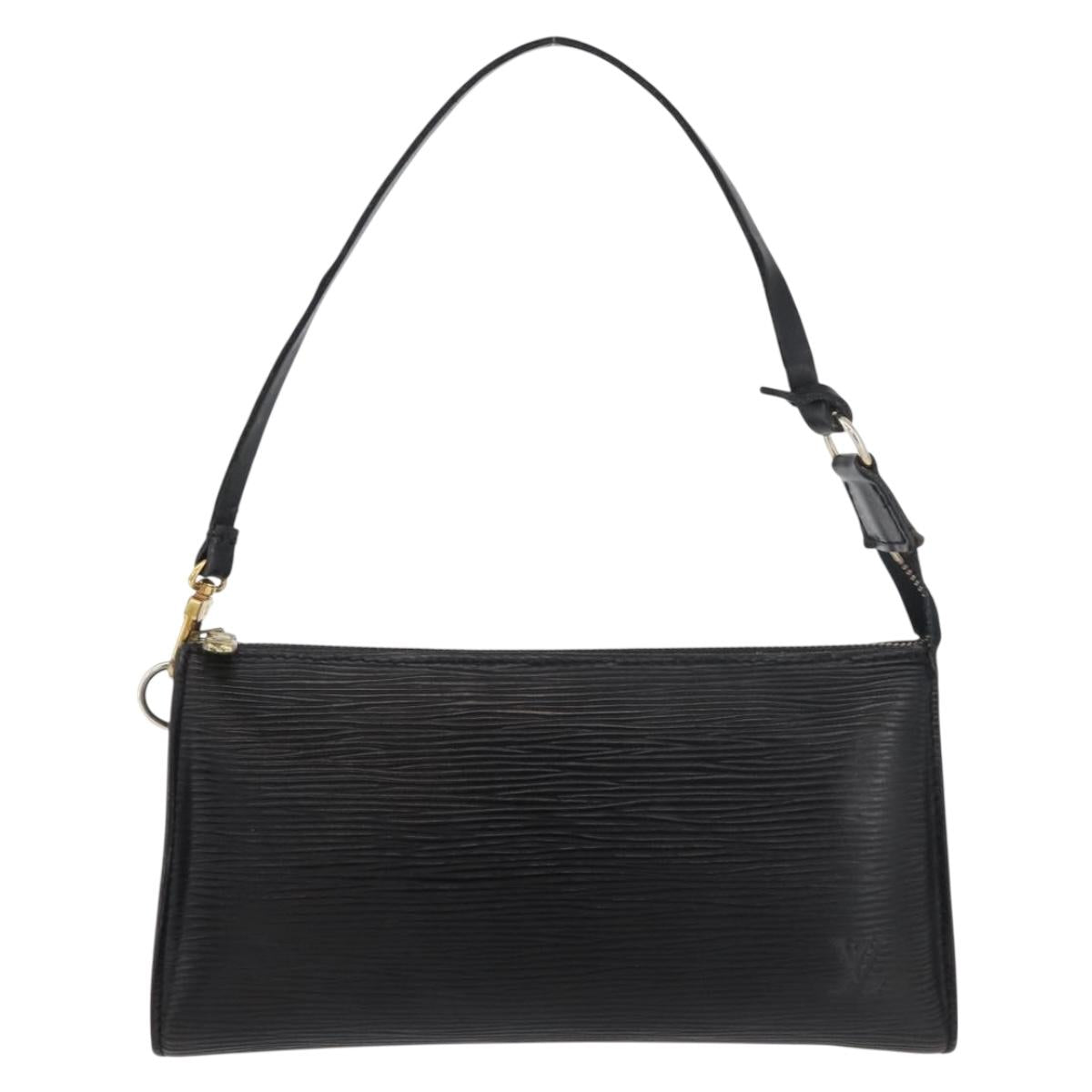 LOUIS VUITTON Epi Pochette Accessoires Pouch Black M52982 LV Auth bs34835