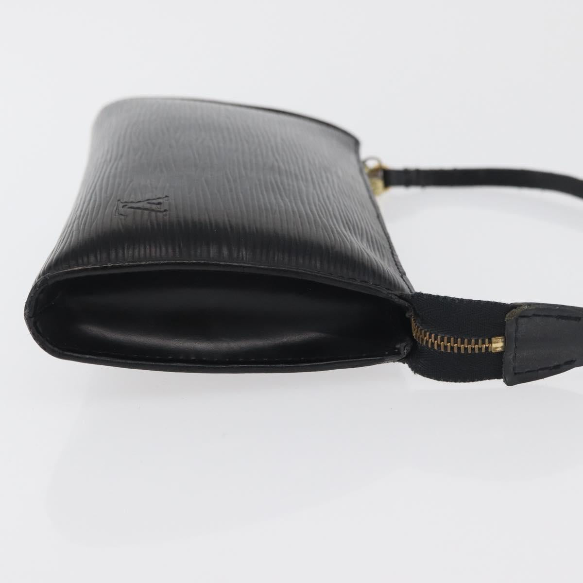 LOUIS VUITTON Epi Pochette Accessoires Pouch Black M52982 LV Auth bs34835