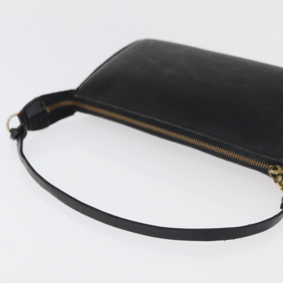 LOUIS VUITTON Epi Pochette Accessoires Pouch Black M52982 LV Auth bs34835
