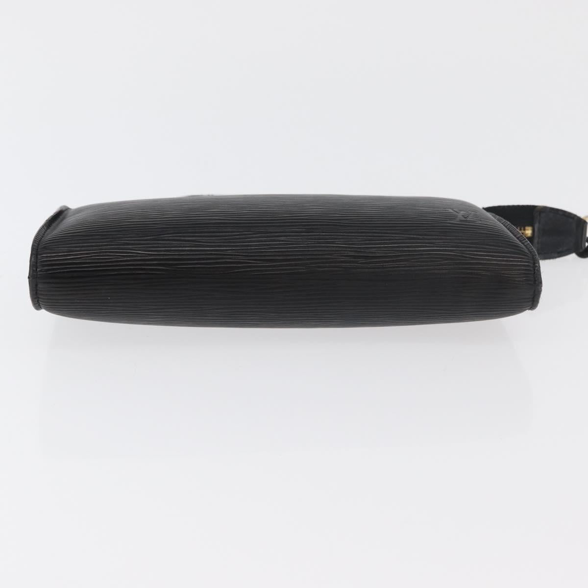 LOUIS VUITTON Epi Pochette Accessoires Pouch Black M52982 LV Auth bs34835