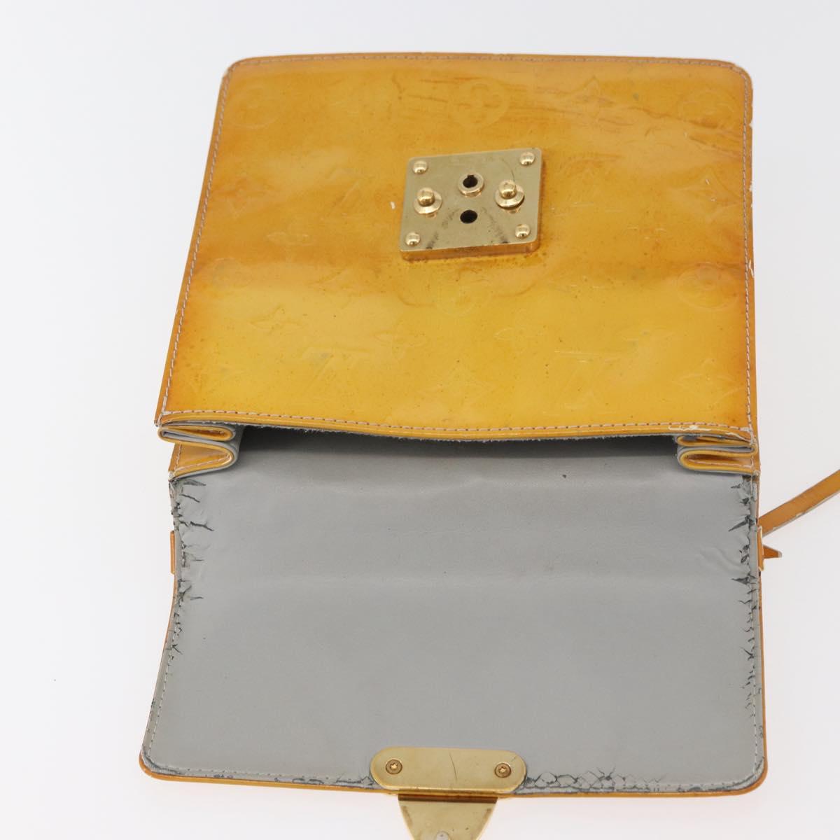 LOUIS VUITTON Monogram Vernis Spring Street Hand Bag Gris M91029 LV Auth bs34845