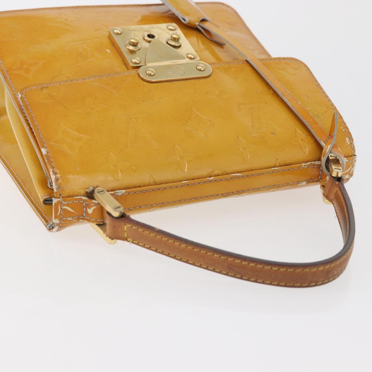 LOUIS VUITTON Monogram Vernis Spring Street Hand Bag Gris M91029 LV Auth bs34845