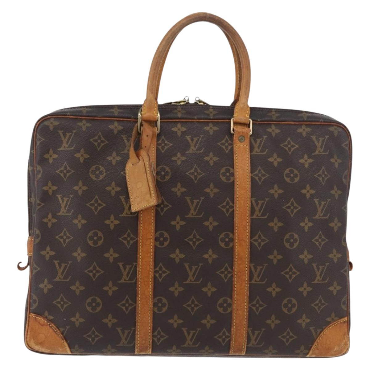 LOUIS VUITTON Monogram Porte Documents Voyage Business Bag M53361 Auth bs34848