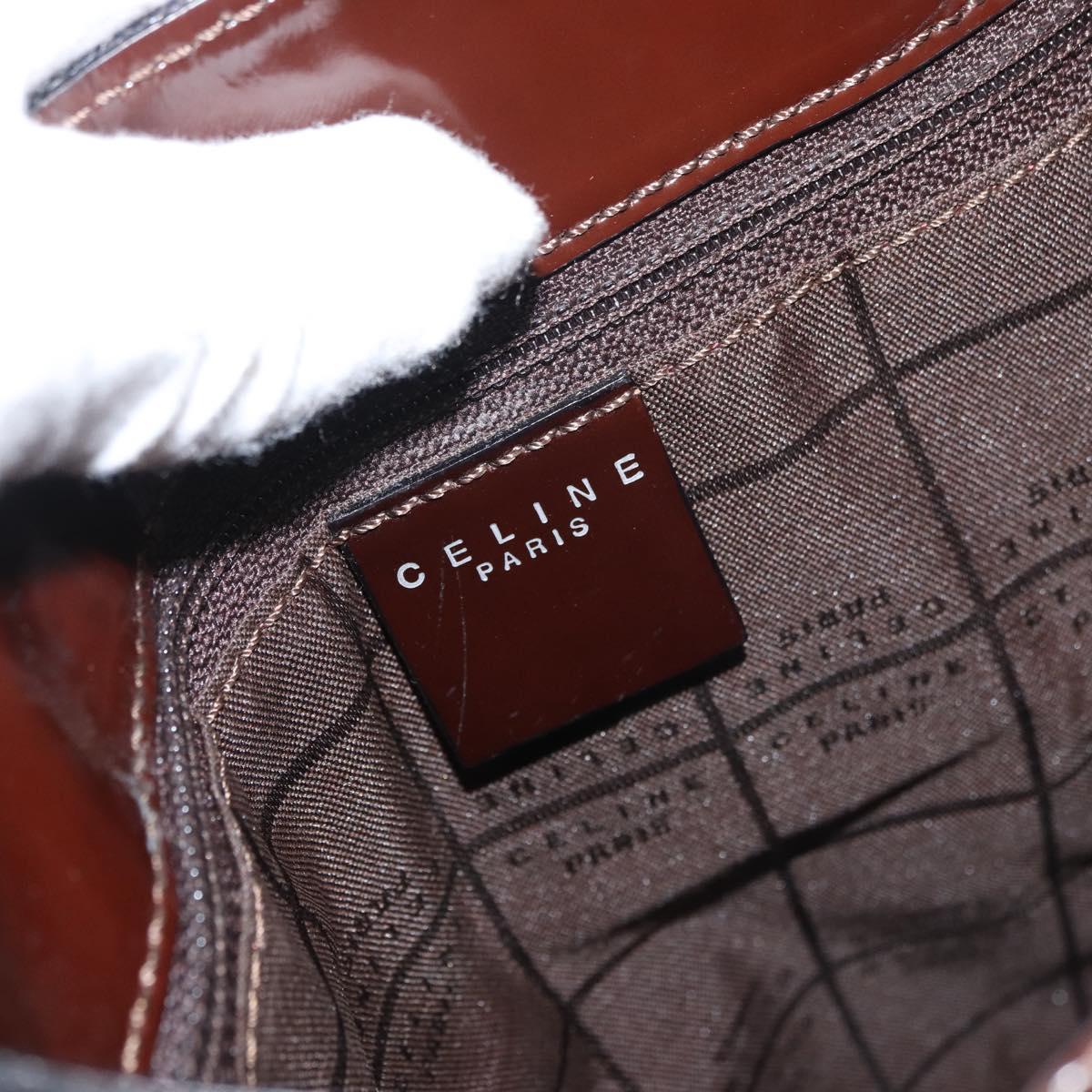 CELINE Tote Bag Canvas Black Auth bs34859