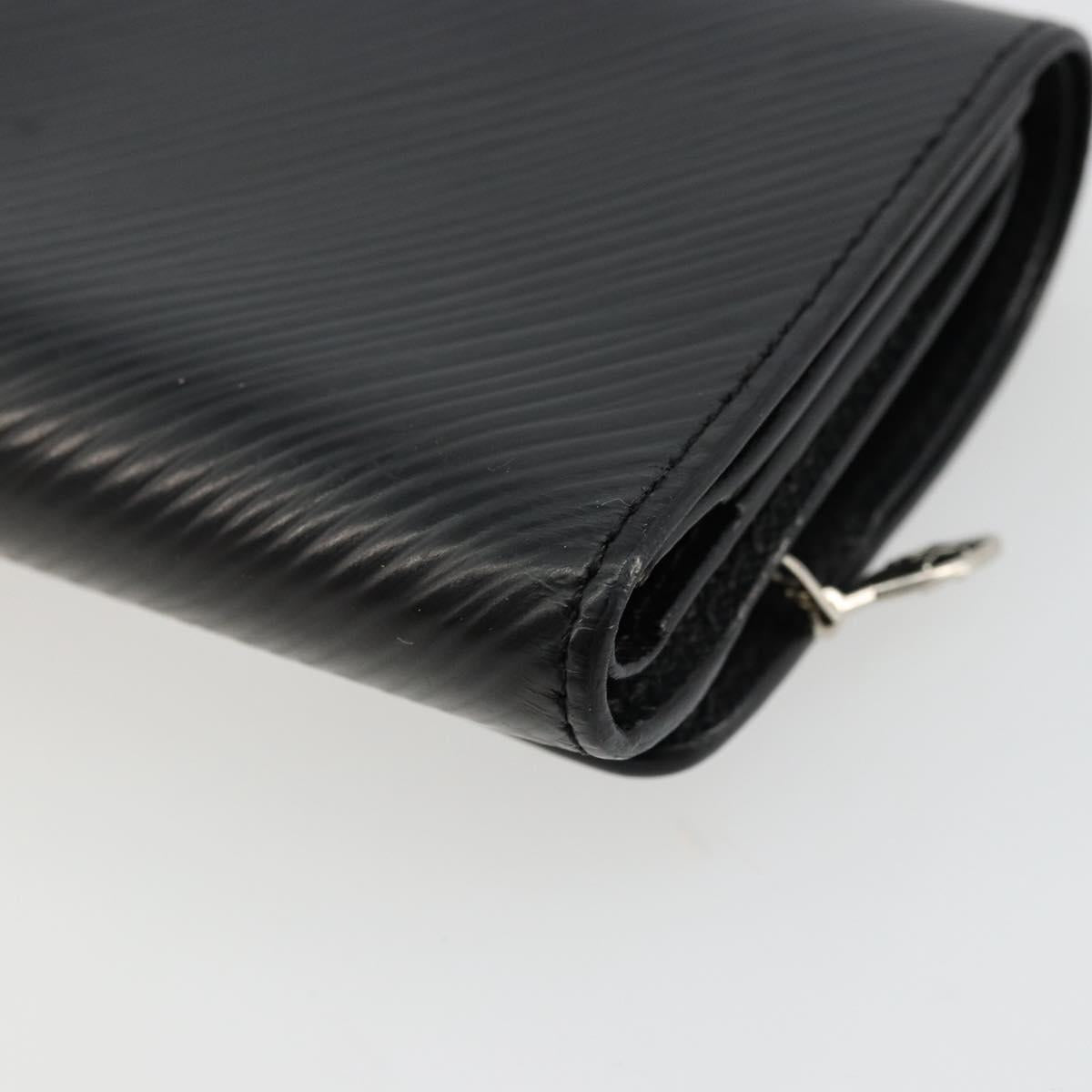 LOUIS VUITTON Epi Portefeuille twist Wallet Black M63322 LV Auth bs34867A