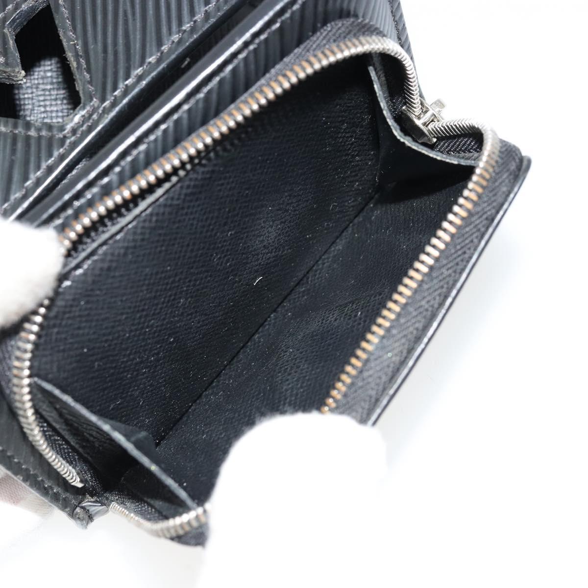 LOUIS VUITTON Epi Portefeuille twist Wallet Black M63322 LV Auth bs34867A