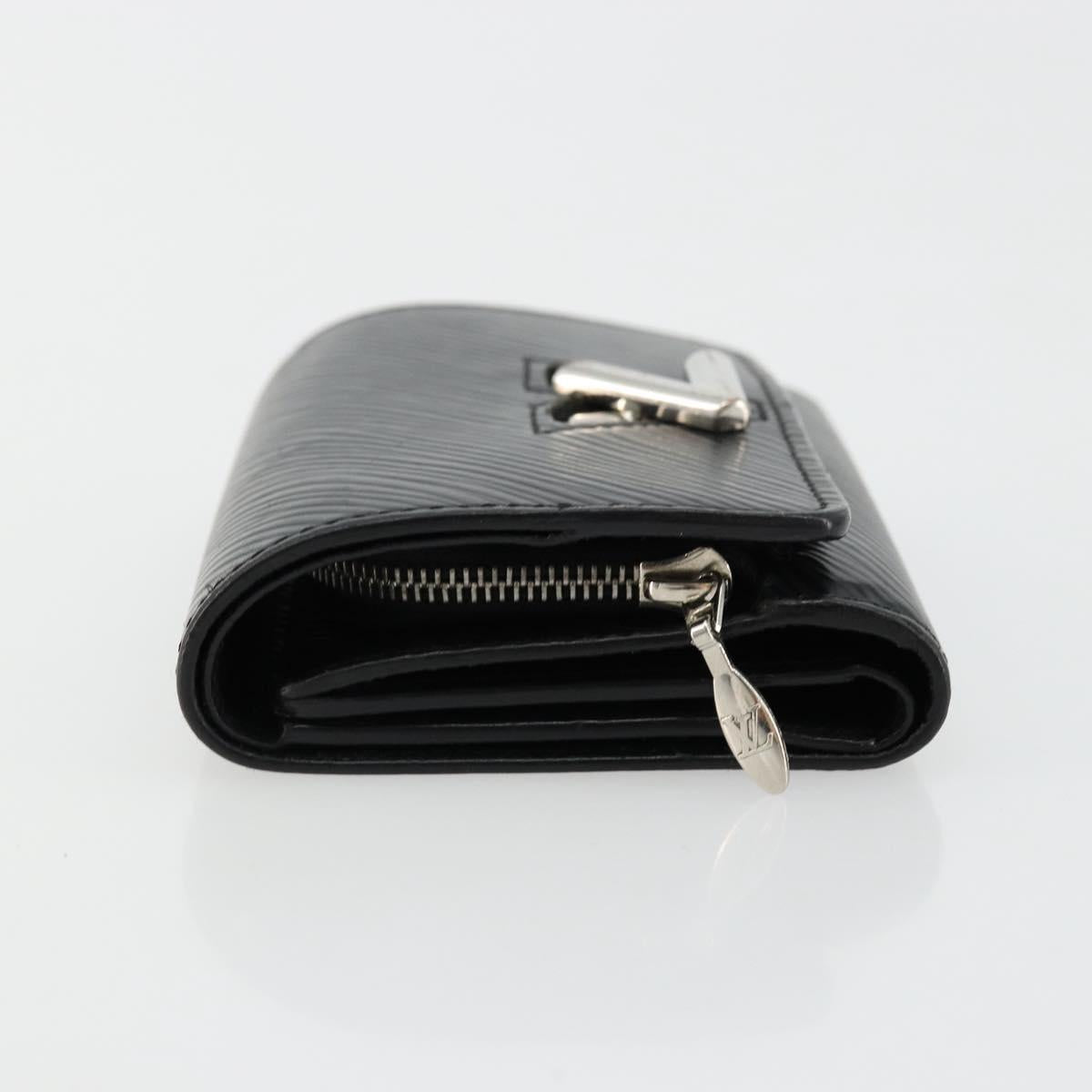 LOUIS VUITTON Epi Portefeuille twist Wallet Black M63322 LV Auth bs34867A