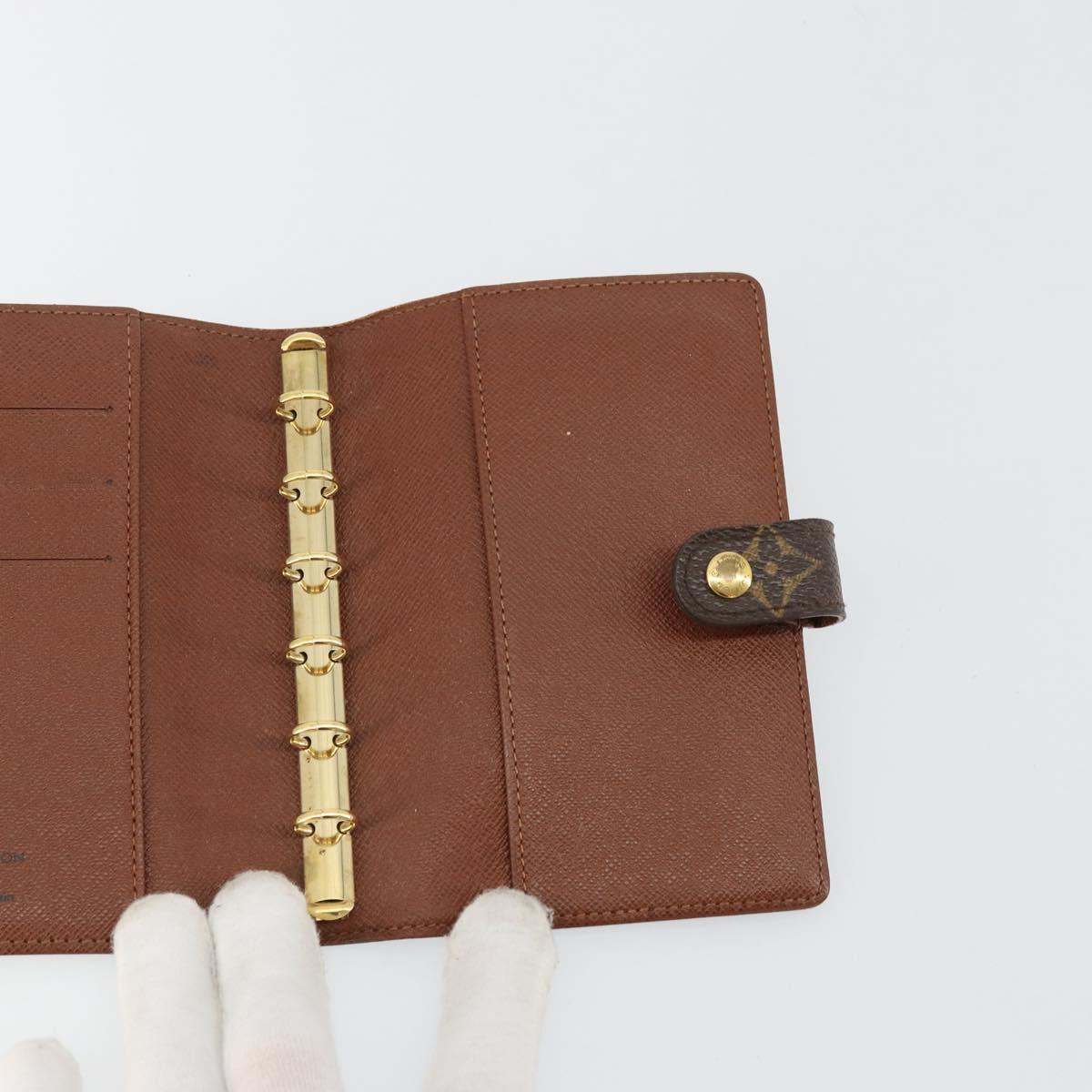 LOUIS VUITTON Monogram Agenda PM Day Planner Cover R20005 LV Auth bs34869
