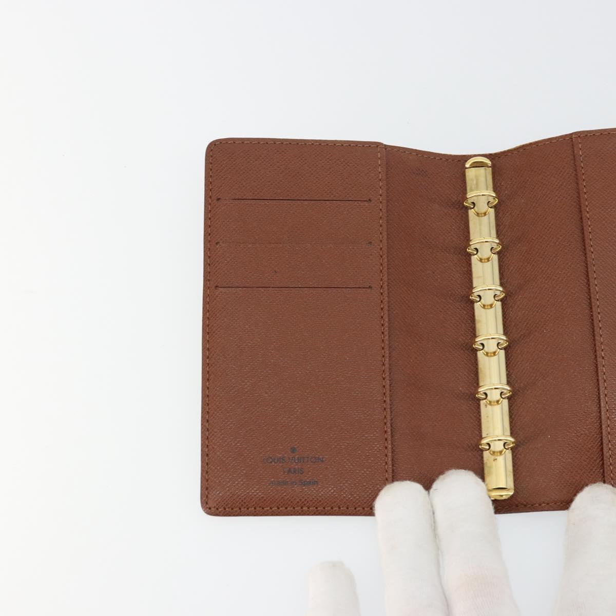 LOUIS VUITTON Monogram Agenda PM Day Planner Cover R20005 LV Auth bs34869
