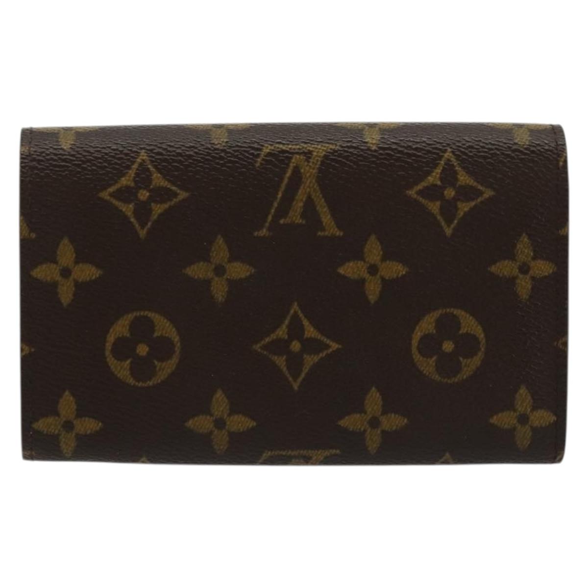 LOUIS VUITTON Monogram Porte Monnaie Billets Tresor Wallet M61730 Auth bs34870