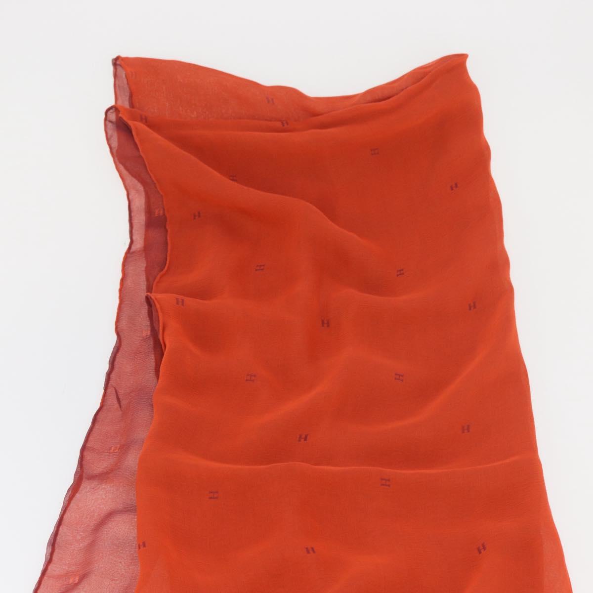 HERMES Scarf Silk Red Auth bs34883A
