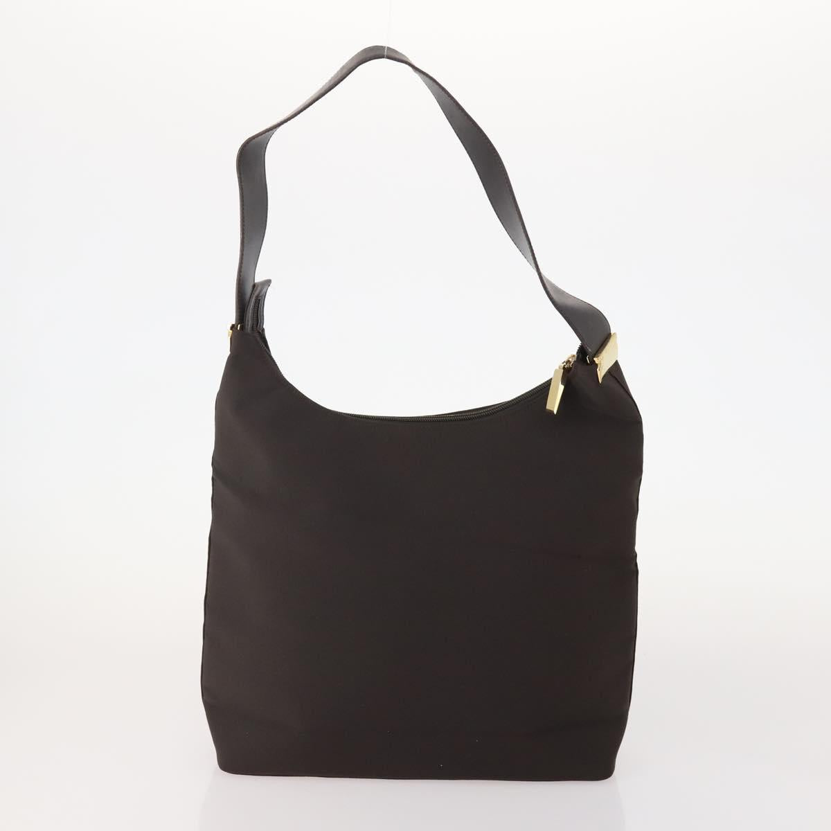 Salvatore Ferragamo Shoulder Bag Nylon 2 Set Pink Dark Brown Auth bs34893